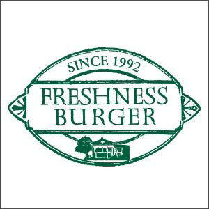 図：FRESHNESS BURGER ロゴデザイン